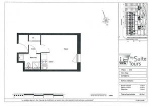 studio à la vente -   37000  TOURS, surface 20 m2 vente studio - UBI430589081